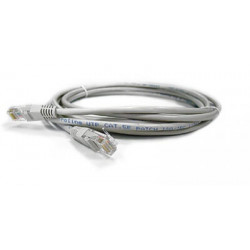 Патч-корд RJ45 - RJ45, 4 пары, UTP, категория 6, 1 м, серый, LSZH LANMASTER LAN-PC45/U6-1.0-GY