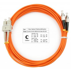 Шнур оптический duplex SC-FC 62,5/125 mm 20м LSZH Cabeus FOP-62-SC-FC-20m