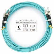 Шнур оптический duplex ST-ST 50/125 mm OM3 7м LSZH Cabeus FOP-50-ST-ST-7m