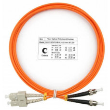 Шнур оптический duplex SC-ST 62,5/125 mm 2м LSZH Cabeus FOP-62-SC-ST-2m