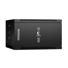 Шкаф настенный 19" 6U Cabeus SH-05F-6U60/35m-BK