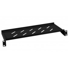 Полка перфорированная консольная 1U Cabeus SH-J017-1U-200-BK