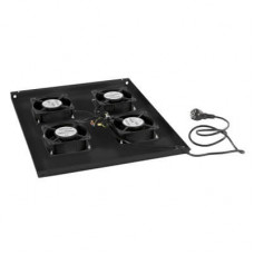 Панель вентиляционная с 4 вентиляторами Cabeus TRAY-80-BK