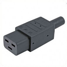 Разъем для кабеля питания 220В, 16A Hyperline CON-IEC320C19