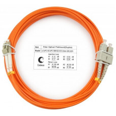 Шнур оптический duplex LC-SC 62,5/125 mm 7м LSZH Cabeus FOP-62-LC-SC-7m