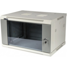 Шкаф настенный серии Pro, 18U 600x450, стеклянная дверь, серый TWT TWT-CBWPG-18U-6x4-GY
