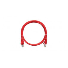 Шнур коммутационный 2хRJ45/8P8C, U/UTP, 4 пары, Кат.5е, LSZH, красный (0,3м) NIKOMAX NMC-PC4UD55B-003-C-RD
