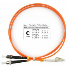 Шнур оптический duplex LC-ST 62,5/125 mm 1м LSZH Cabeus FOP-62-LC-ST-1m