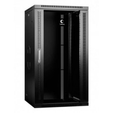 Шкаф настенный 19" 22U Cabeus SH-05F-22U60/45-BK