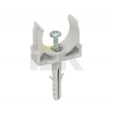 Держатель с защёлкой и дюбелем CT25 IEK CTA10D-CT-25-K41-100