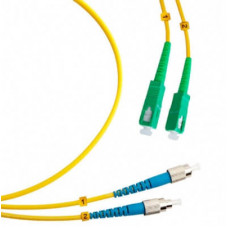 Шнур оптический duplex SC/APC-FC/UPC 9/125 sm 5м LSZH Cabeus FOP(d)-9-SC/APC-FC/UPC-5m