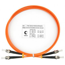 Шнур оптический duplex ST-ST 62,5/125 mm 15м LSZH Cabeus FOP-62-ST-ST-15m