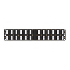 Панель коммутационная 19", 2U, 48 угловых порта NIKOMAX NMC-RP48UD2-AN-2U-BK