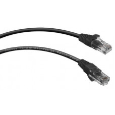 Шнур коммутационный 2xRJ-45/8P8C U/UTP кат.5е (1,5 м) Cabeus PC-UTP-RJ45-Cat.5e-1.5m-BK