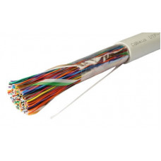 Кабель витая пара UTP (U/UTP), категория 3, 50 пар (24 AWG), одножильный (solid), PVC Cabeus UTP-50P-Cat.3-IN