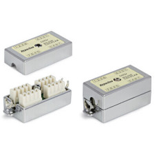 Проходной адаптер RJ-45 Hyperline CA-IDC-C5e-SH-F-WH