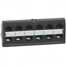 Блок-вставка 6хRJ45 телефонная для патч-панели LEGRAND 033532