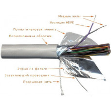 Кабель FTP, 25 пар, Кат. 3, серый LAN-3FTP25 LANMASTER (305 м)