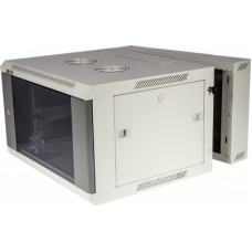 Шкаф настенный серии Pro, 3-секционный, 22U 600x600, стеклянная дверь, серый TWT TWT-CBW3G-22U-6x6-GY