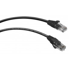 Патч-корд UTP, категория 5e, 0.15 м, неэкранированный, черный Cabeus PC-UTP-RJ45-Cat.5e-