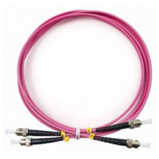Шнур оптический duplex ST-ST 50/125 mm OM4 1м LSZH Cabeus FOP-50-OM4-ST-ST-1m