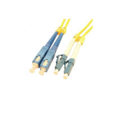 Патч-корд оптический LSZH, дуплексный, LC/UPC-SC/UPC, SM OS2, 1м LANMASTER LAN-2LC-2SC/SU-1.0