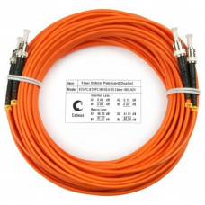 Шнур оптический duplex ST-ST 62,5/125 mm 20м LSZH Cabeus FOP-62-ST-ST-20m
