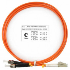 Шнур оптический duplex LC-ST 62,5/125 mm 1,5м LSZH Cabeus FOP-62-LC-ST-1,5m