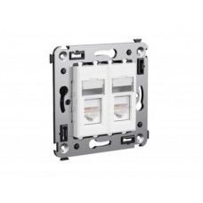 Розетка RJ-45 в стену, 5e одинарная, "Avanti", "Белое облако" DKC 4400463