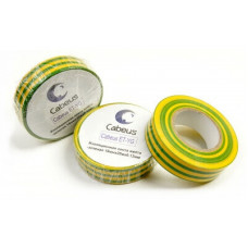 Лента изоляционная (желто-зеленая) Cabeus ET-YG