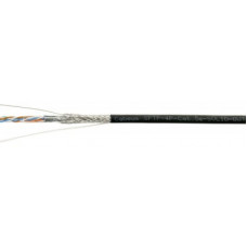 Кабель витая пара экранированная SFTP (SF/UTP), категория 5e, 4 пары 0,51мм (24 AWG), одножильный, для внешней прокладки (305 м) Cabeus SFTP-4P-Cat.5e-SOLID-OUT