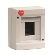 Щиток настенный, без крышки, 4 модуля, цвет серый RAL 7035 DKC 82004