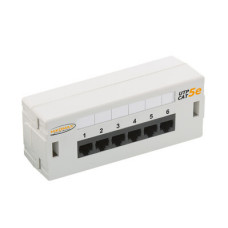 Патч-панель 19", 6xRJ45 NIKOMAX (NMC-WP06UD2-GY)