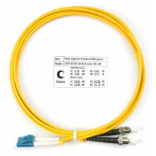 Шнур оптический duplex LC-ST 9/125 sm 2м LSZH Cabeus FOP(d)-9-LC-ST-2m