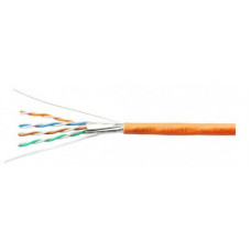 Кабель витая пара экранированная STP (U/FTP), категория 6a, 4 пары (23AWG), одножильный (solid), каждая пара в экране (фольга) STP-4P-Cat.6a-SOLID-IN-LSZH Cabeus (305 м)