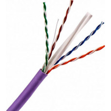 Кабель UTP, 4 пары, Кат. 6, нг(А)-LS, IEC 60332-3, фиолетовый 6UTP-NGLS TWT (305 м)