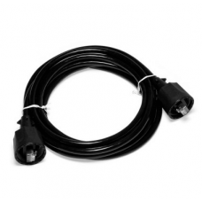 Патч-корд индустриальный RJ45 - RJ45, 4 пары, FTP, категория 6, 1 м, черный LANMASTER LAN6-S45-45-1.0-WP