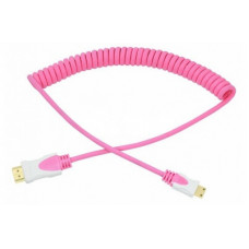 Шнур HDMI - mini HDMI розовый витой 2 м (10шт/уп) REXANT 17-7126