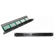 Патч-панель телефонная 19" 1U, кат.3, 50 портов (Krone) IEK PP50-1UC3U-K05