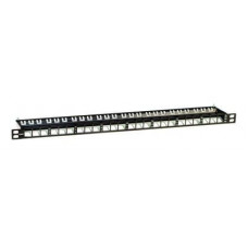 Патч-панель наборная экранированная 19", 0.5U, Keystone, 24 порта DKC RNKPP2405BK