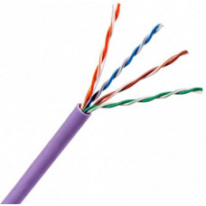Кабель UTP, 4 пары, Кат. 5e, нг(А)-LS, IEC 60332-3, фиолетовый 5EUTP-NGLS TWT (305 м)
