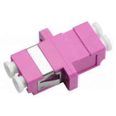 Соединитель проходной LC-LC duplex, MM-OM4(для многомодового кабеля) Cabeus DLC-DLC-MM-OM4