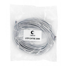 Шнур коммутационный 2xRJ-45/8P8C U/UTP кат.5е (20 м) Cabeus PC-UTP-RJ45-Cat.5e-20m