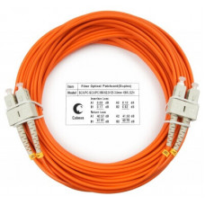 Шнур оптический duplex SC-SC 62,5/125 mm 10м LSZH Cabeus FOP-62-SC-SC-10m