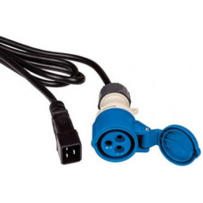 Шнур питания C20-I309 Female, 3х2.5, 220В, 16А, 2.5 метра LANMASTER LAN-PP9F/20-16A-2.5