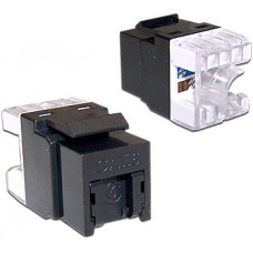 ставка Keystone RJ-45, категория 6, белая, со шторкой LANMASTER (LAN-OK45U6/90-WH)