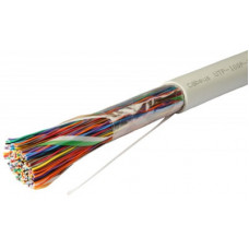 Кабель витая пара UTP (U/UTP), категория 3, 100 пар (24 AWG), одножильный (solid), PVC Cabeus UTP-100P-Cat.3-IN