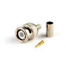 Разъем обжимной BNC для коаксиального кабеля RG-58/U, папа (male) Hyperline CON-BNC-M-RG58-CR
