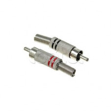 Разъем штекер RCA Металл пайка ZN Черные/Красные (100шт/уп) PROCONNECT 14-0405-4