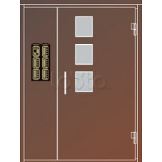 Дверной блок наружный стальной Vizit ДСНМЦ-13-Пр-C3